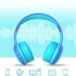 Auriculares Orejas Gato E61 Infantil Proteccion Auditiva Color Variante Azul
