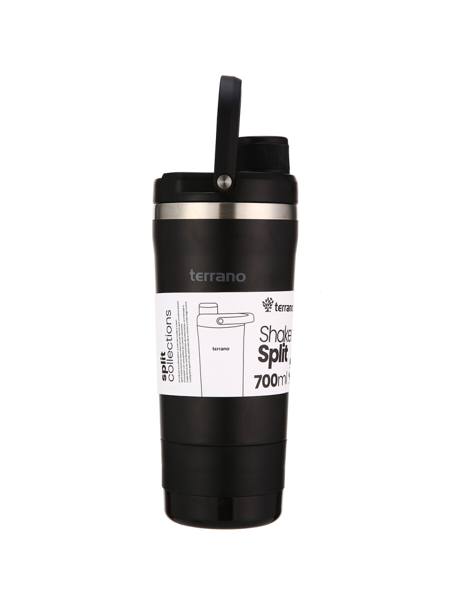 Botella Térmica Shaker Split 700 ml - Negro 
