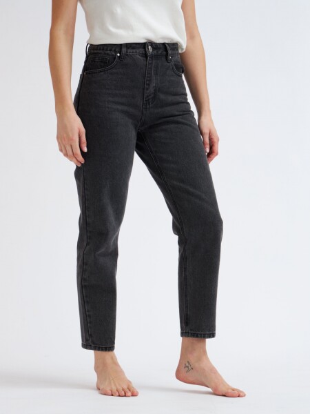 Pantalón de jean mom fit Negro