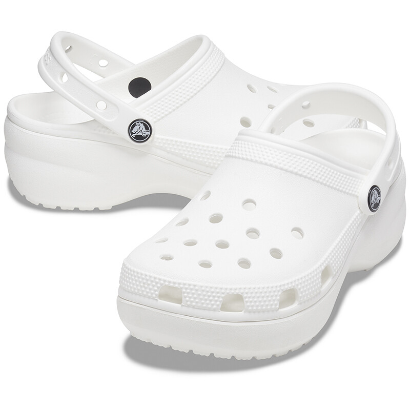 Classic Clog Platform Blanco