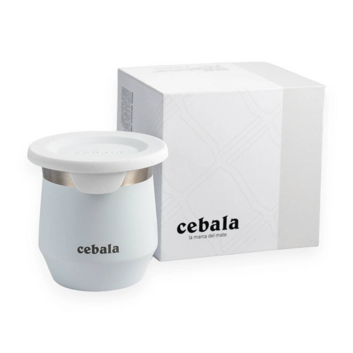 Mate Cebala Acero Inoxidable Premium - BLANCO 