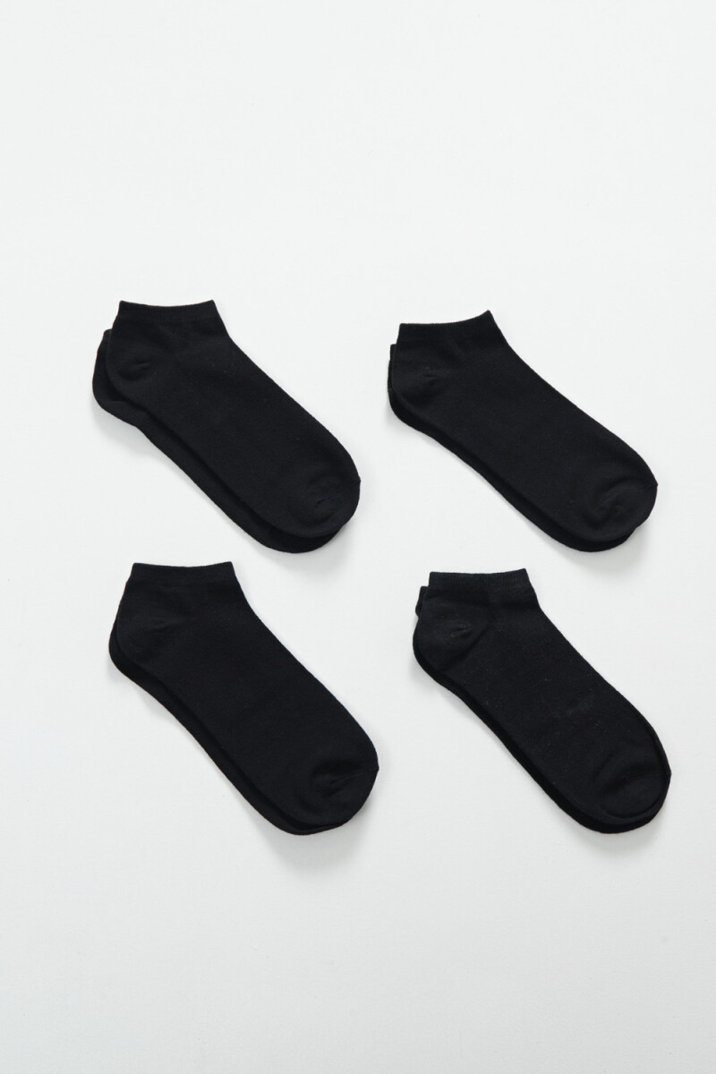 Pack x4 medias - Soquete Negro 