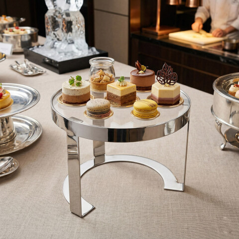 Exhibidor Volf Buffet con Acrilico y Acero Exhibidor Volf Buffet con Acrilico y Acero