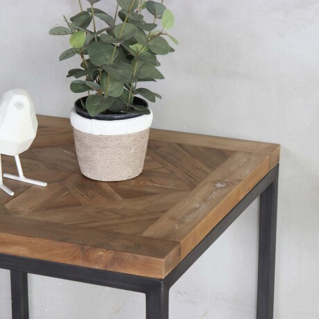 MESA LATERAL/ARRIME MADERA-Y-METAL NATURAL-BEIGE DOMINIQUE NATURAL