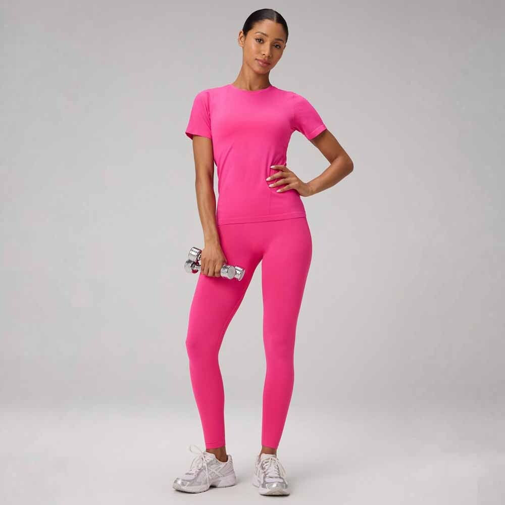 Top Feather Tech+ Short-Sleeve Mujer Pink Crush
