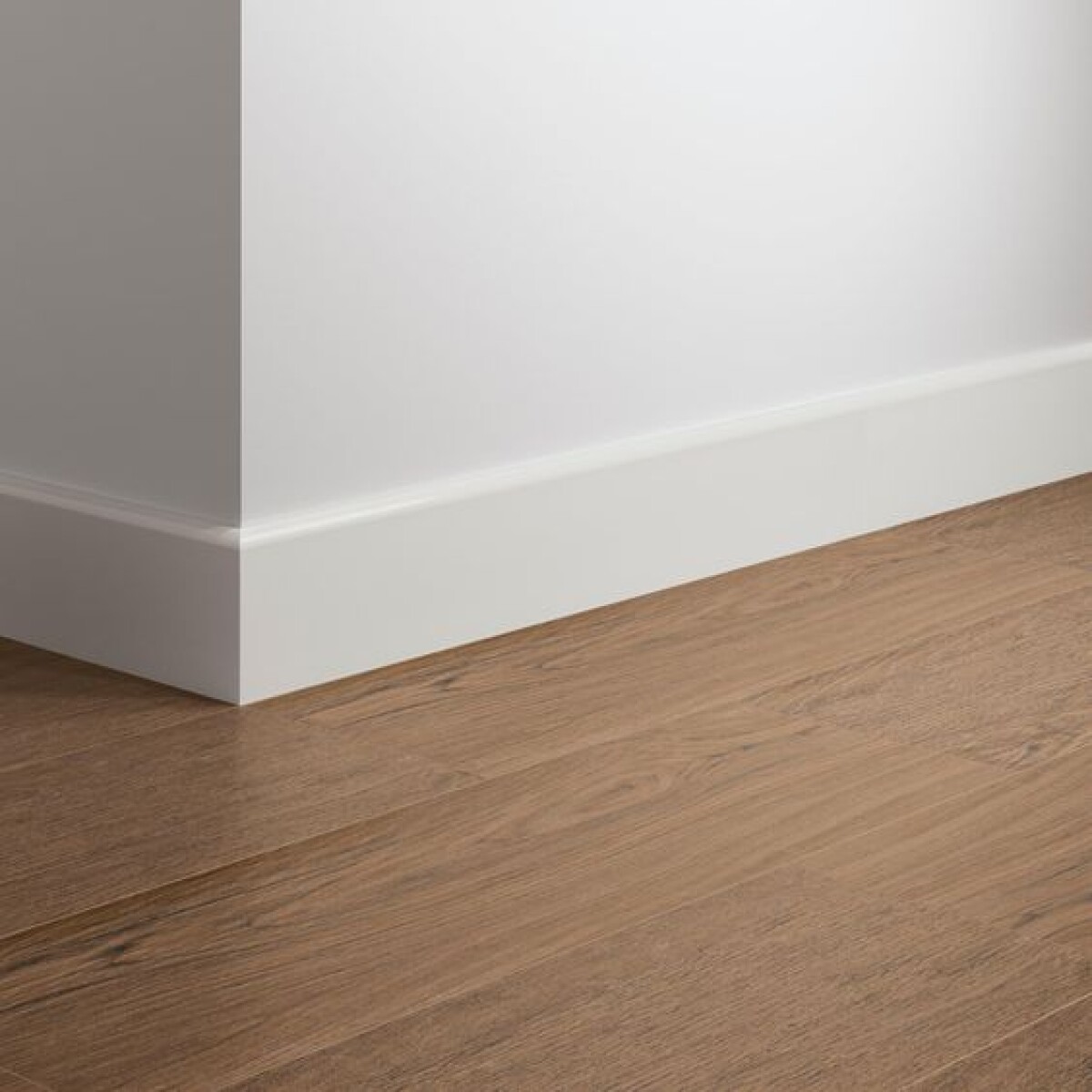 Zocalo De Eps Color Blanco Liso 2.4mts x 15 mm x 100 mm 