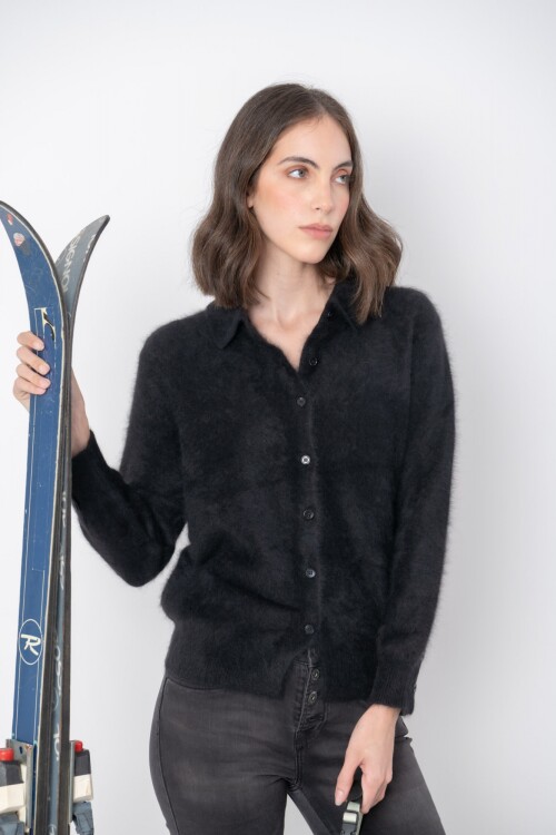 Cardiganr Cashmere Negro