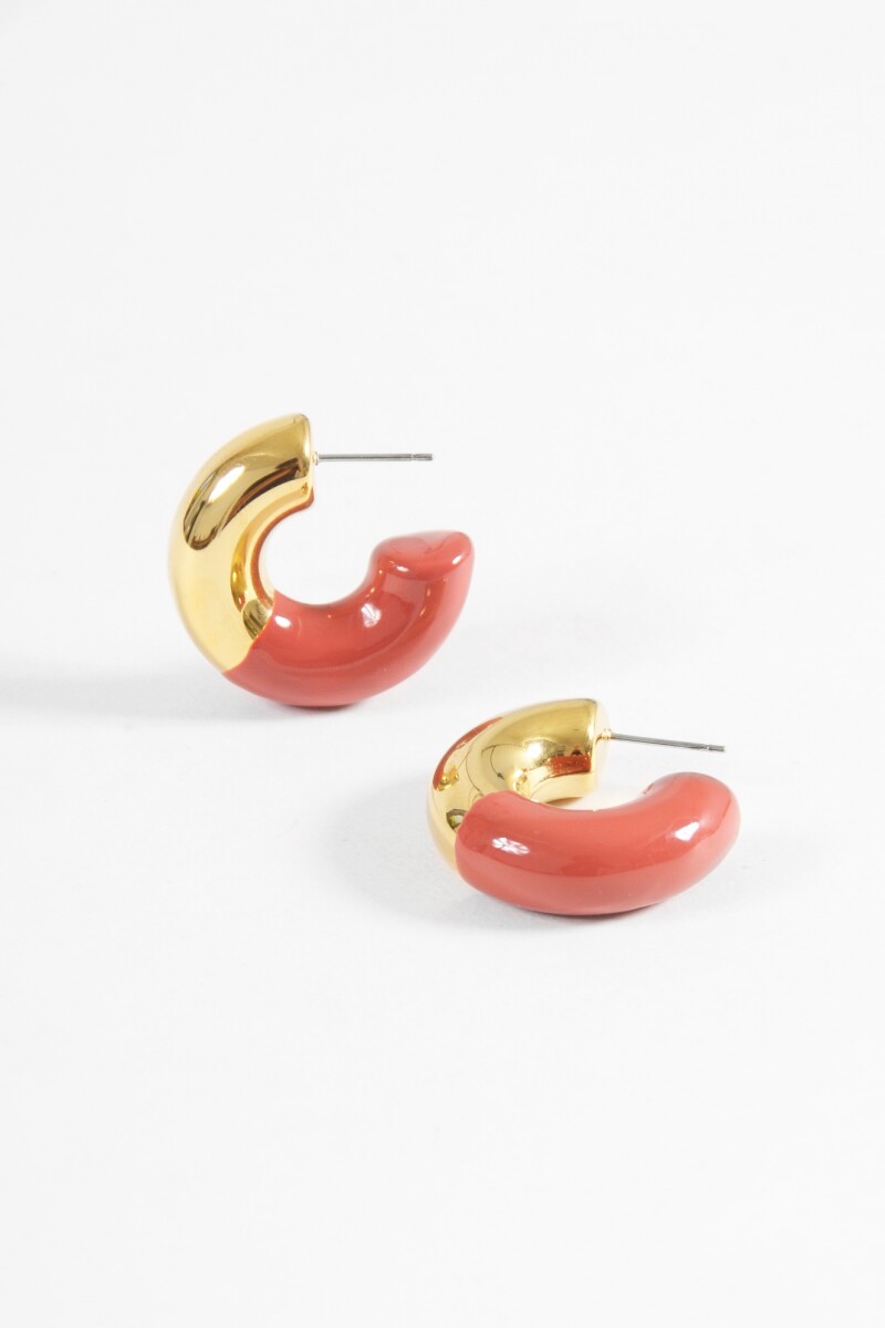 Aros de acero combinados dorado