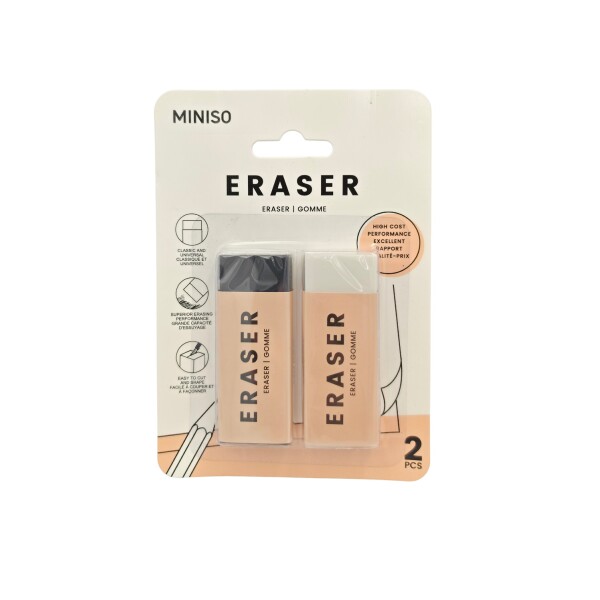 Goma de borrar basic 2pcs Goma de borrar basic 2pcs