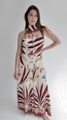 Enterito Nairobi Print Bordó