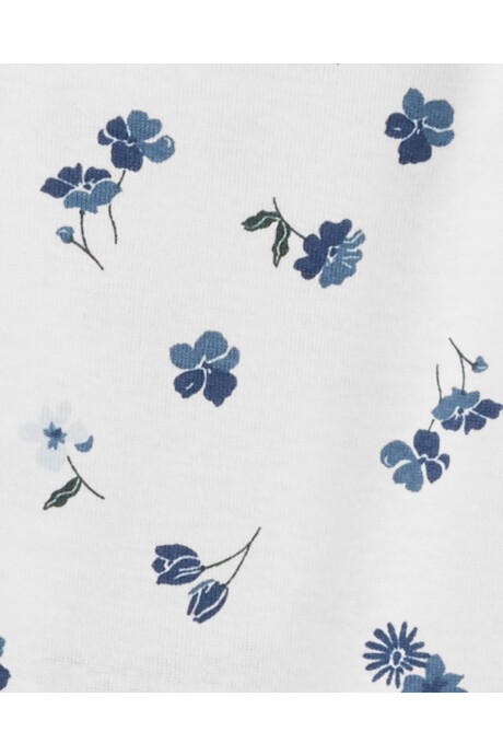 Pack cuatro bodies de algodón, manga larga, diseño floral Pack cuatro bodies de algodón, manga larga, diseño floral