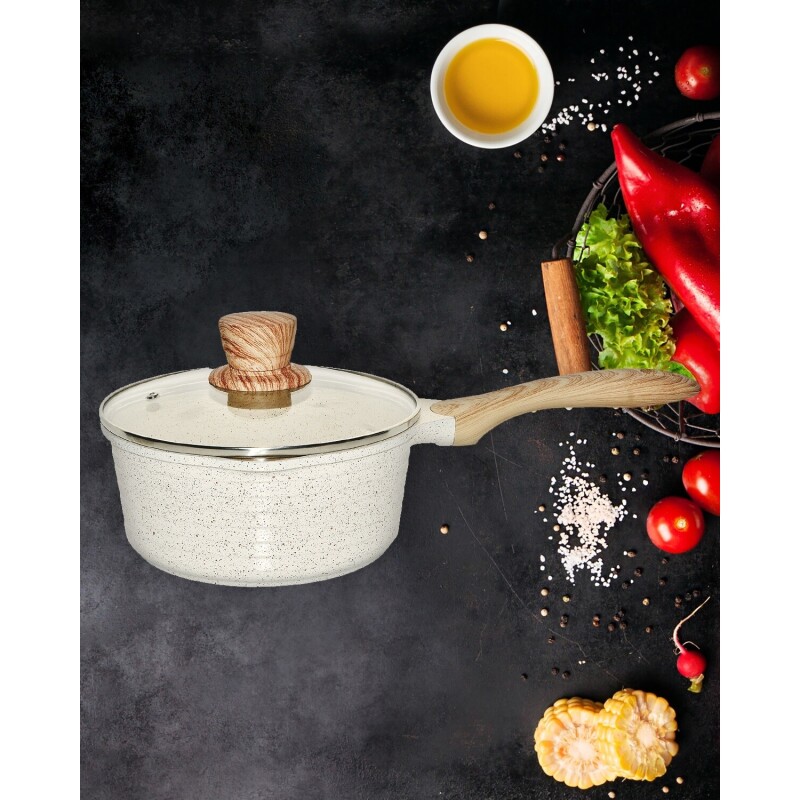 Cacerola Cuori Cuccina 20 Cm con Asa y Tapa de Vidrio Cacerola Cuori Cuccina 20 Cm con Asa y Tapa de Vidrio