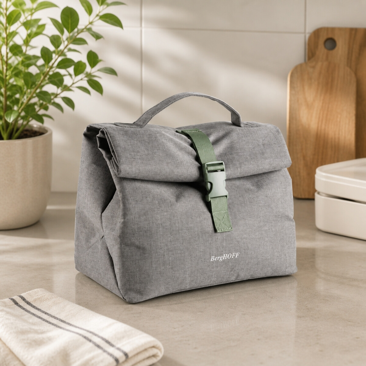 Lunch Bag Térmica 28x23x15 cm Gris Berfghoff 