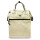 Mochila Cartera Everlast Bolso Dama Urbana Antirrobo Crema