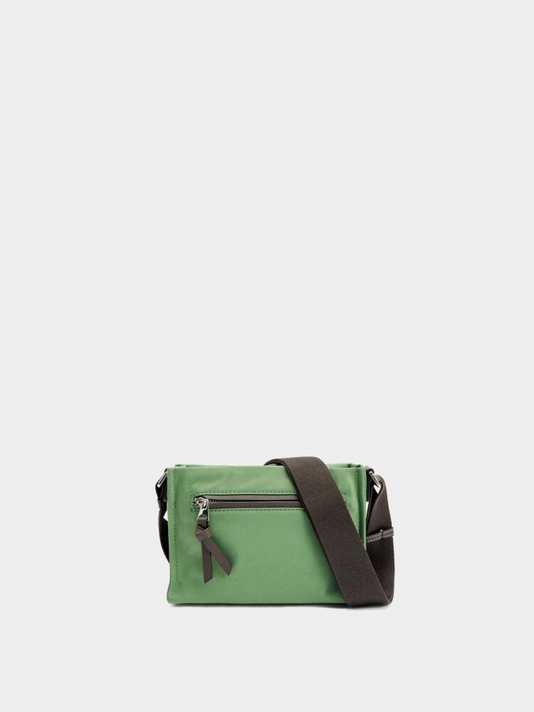Bolso Bandolera De Nylon S verde