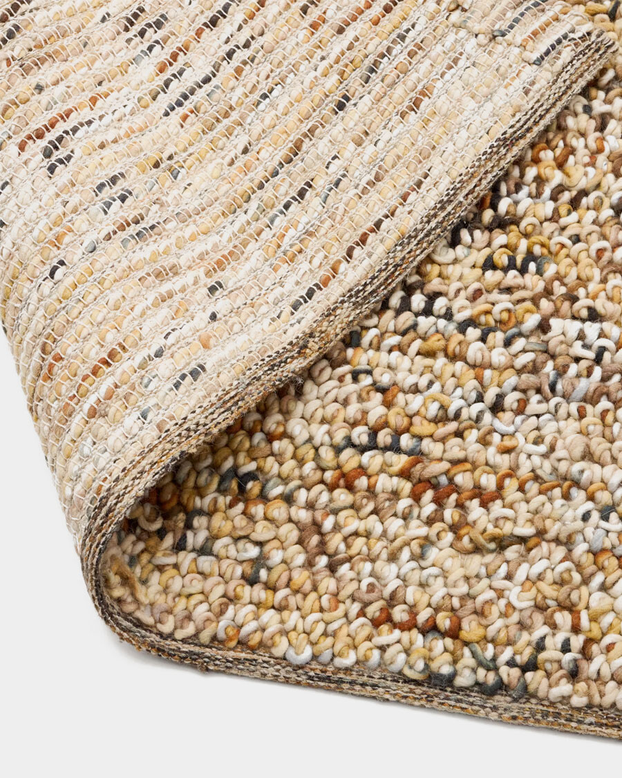 Alfombra Elanis de lana bouclé multicolor 160 x 230 cm Alfombra Elanis de lana bouclé multicolor 160 x 230 cm