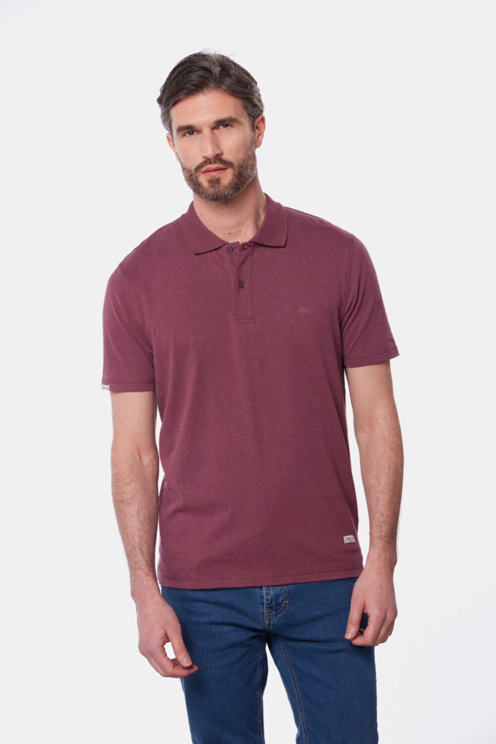 REMERA POLO JERSEY LISA Bordo