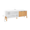RACK NAPOLI 1603 -1.41m -2 Ptas + Espacios -Combinado N/A