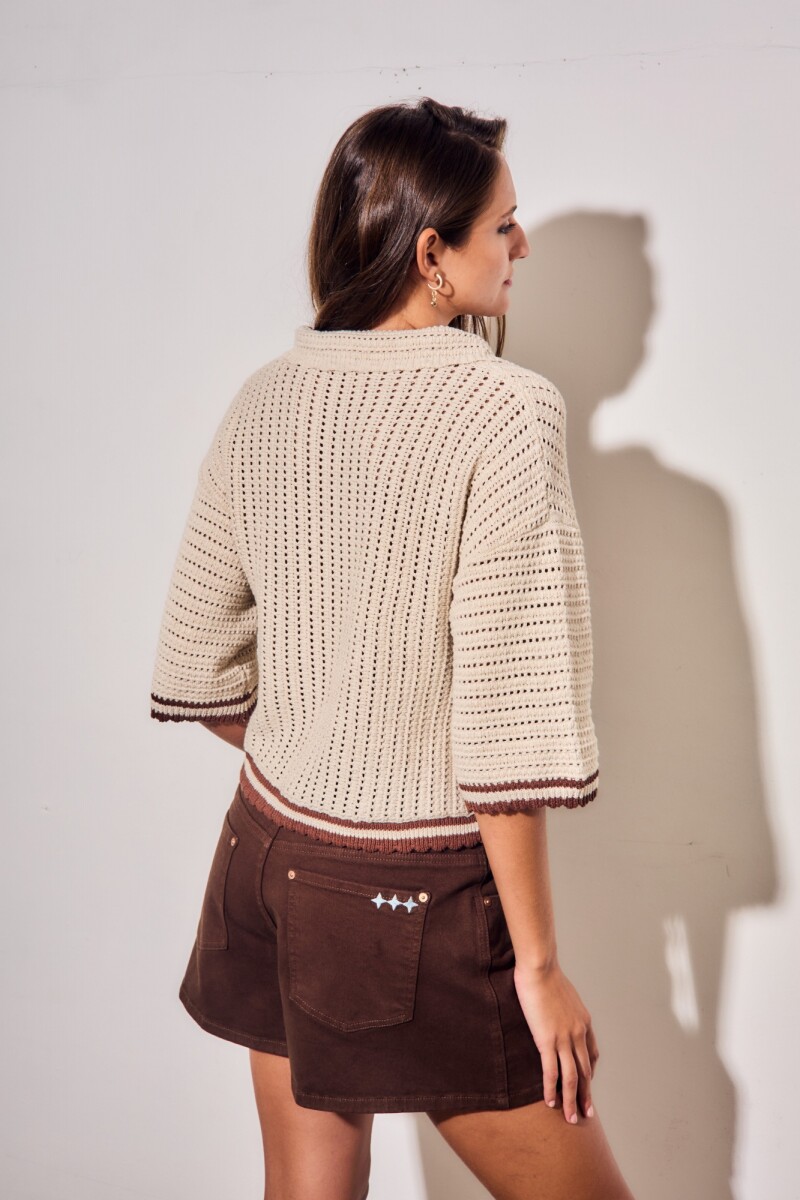 Sweater Polo Chocolate