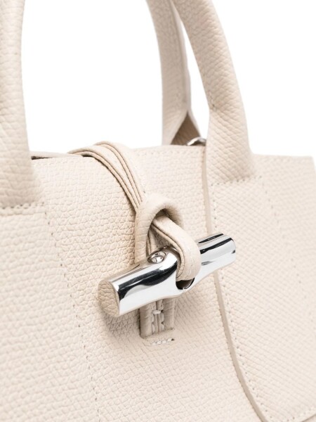 Longchamp -Cartera pequeña de cuero, ROSEAU Beige