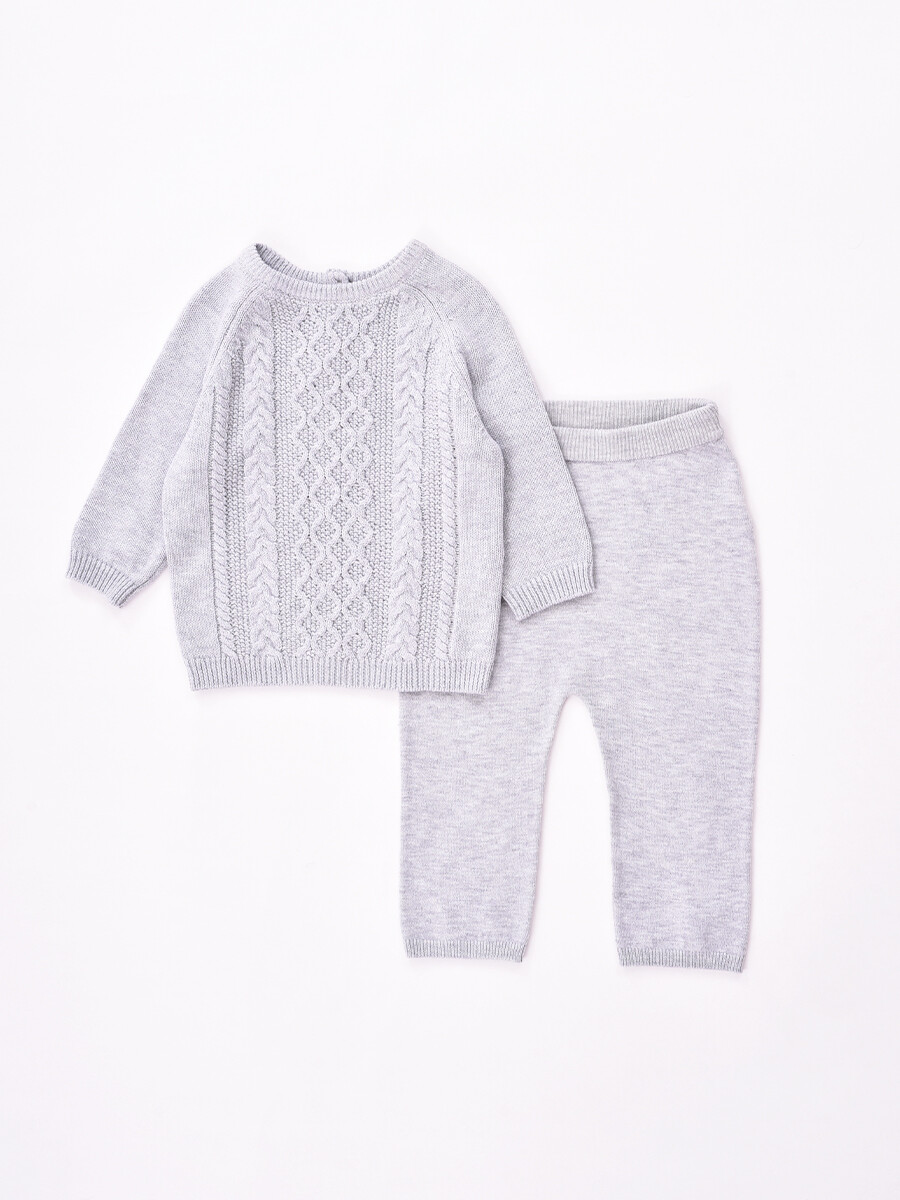 CONJUNTO BLAI - GRIS CLARO 