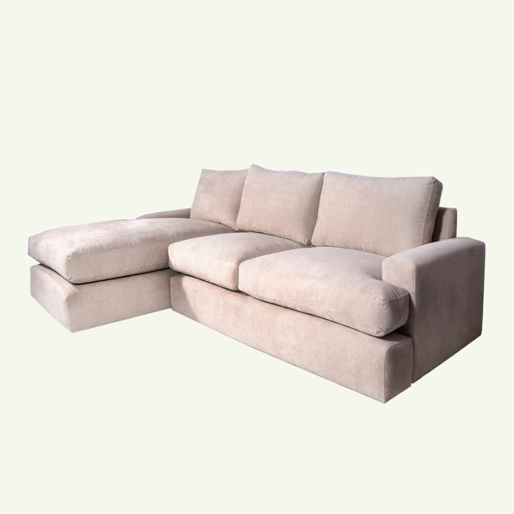 Sofá Mónaco con Chaise longue 250x95x160cm (Por pedido) Sofá Mónaco con Chaise longue 250x95x160cm (Por pedido)