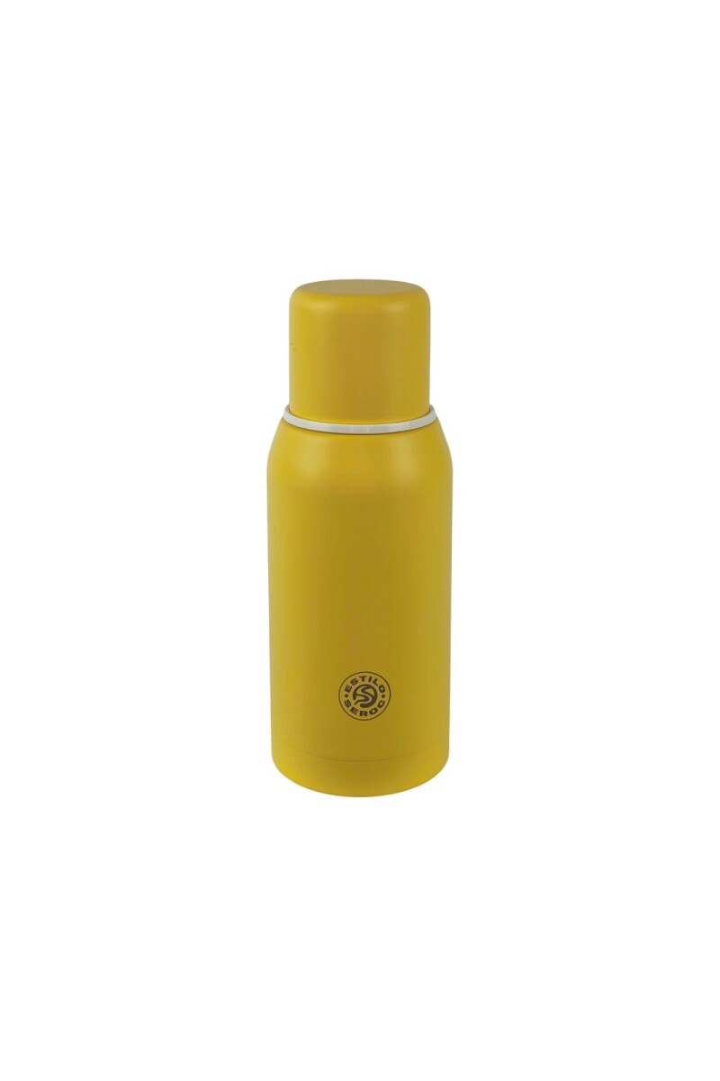 Termo acero color 750 ml Amarillo