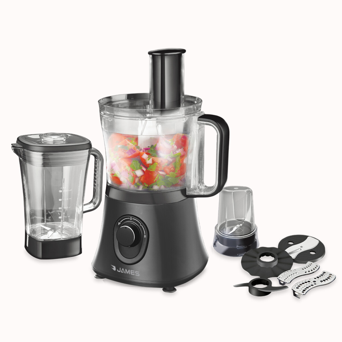 Multiprocesadora JAMES MPJ 1.5LTS 600W - Negro 