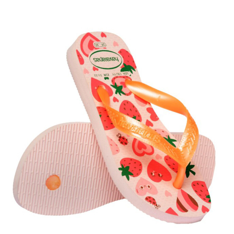 Sandalias Infantiles Havaianas Hav.Kids Flores Rosado Confeti