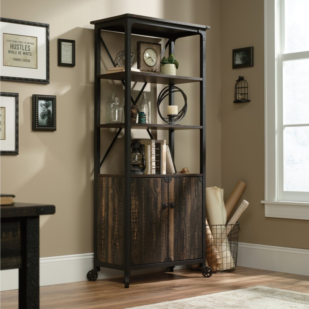 Biblioteca con Puertas - Sauder - Linea Steel River Biblioteca con Puertas - Sauder - Linea Steel River