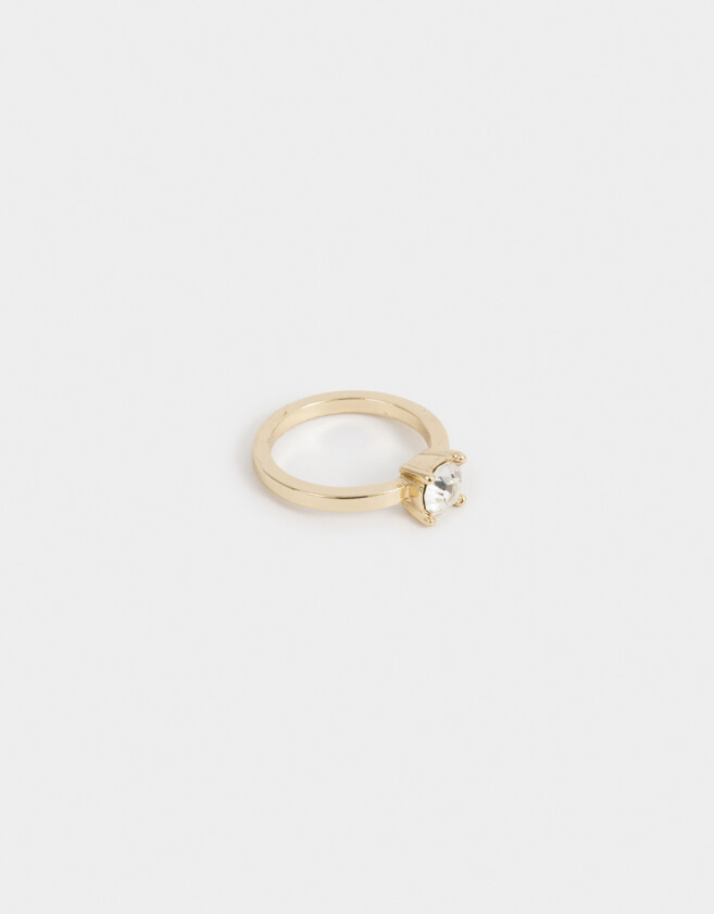 Anillos Chicos Con strass Anillo Con Strass - Dorado
