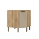 Modulo Inferior Esquinero Sin Tapa Para Cocina Una Puertas GAMAS DE BEIGE