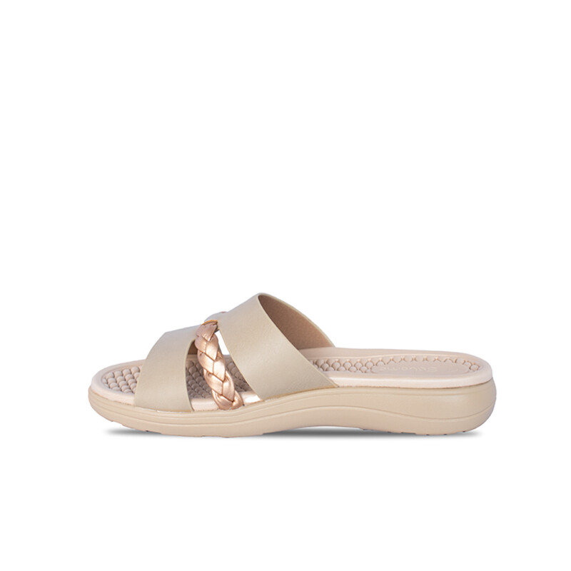 Sandalia de Dama Salome BEIGE/GOLD