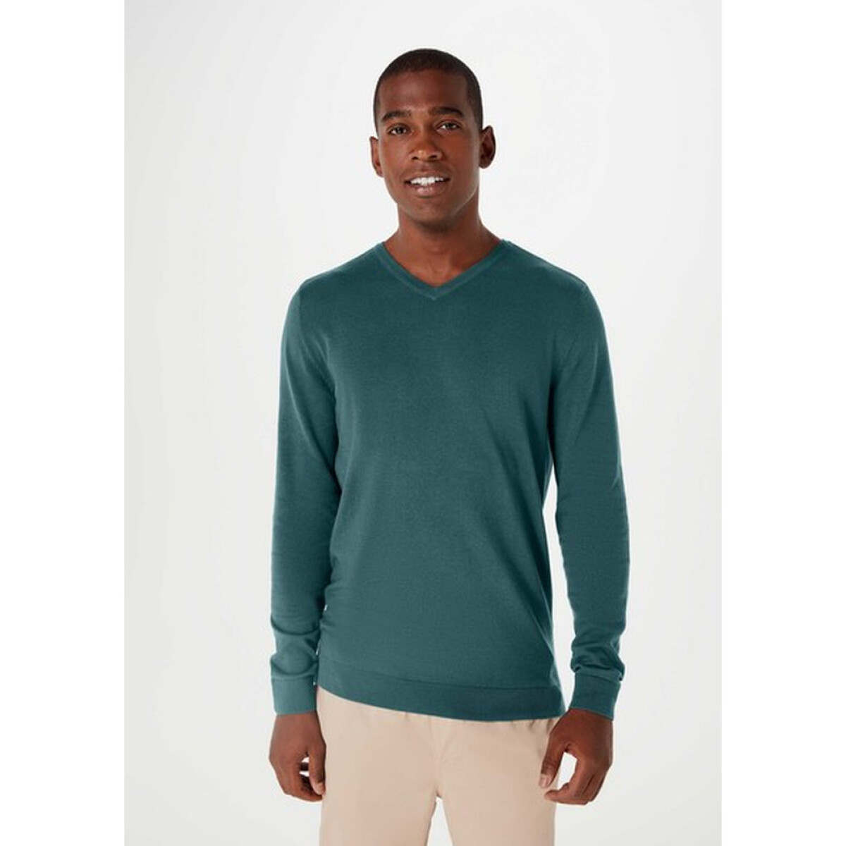 BLUSAO MASCULINO ADULTO (SWEATER) - VERDE MEDIO 