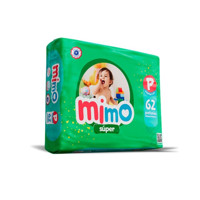 MIMO PAÑAL SUPER MEGA PEQ X 62 UNID única