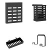 Escurridor de Vajilla Rack Lumax con Puerta 65x30x78cm Negro