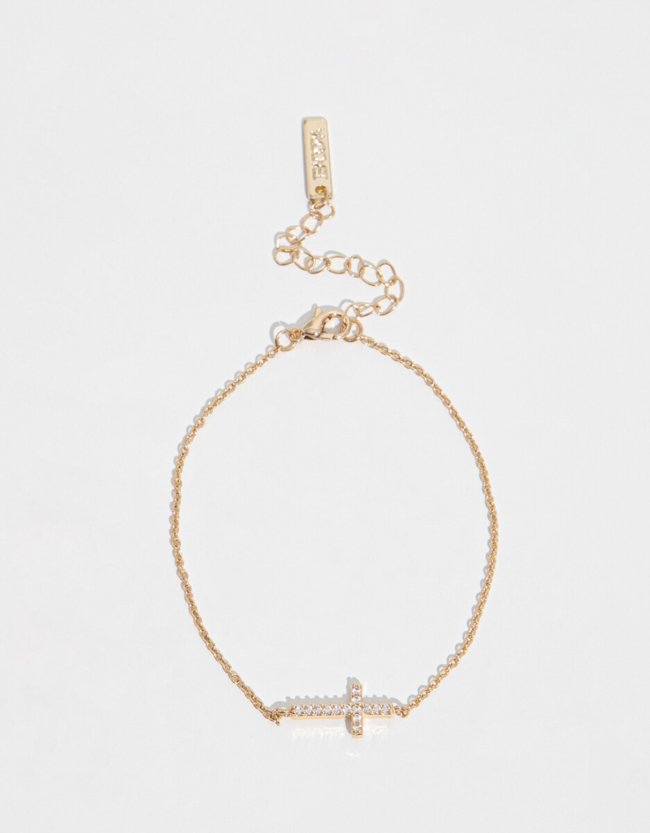 Pulsera Con Dije De Cruz 