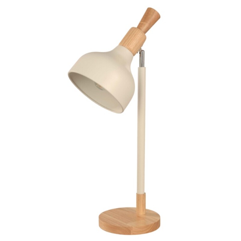 VELADOR DE MESA 1L NORDICO CUPU E27 BLANCO Y MAD VELADOR DE MESA 1L NORDICO CUPU E27 BLANCO Y MAD