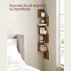 VASAGLE Estante de Almacenamiento Moderna de 5 Niveles para Montaje en Pared – Para Oficina, Sala de Estar, Dormitorio y Cocina Marron