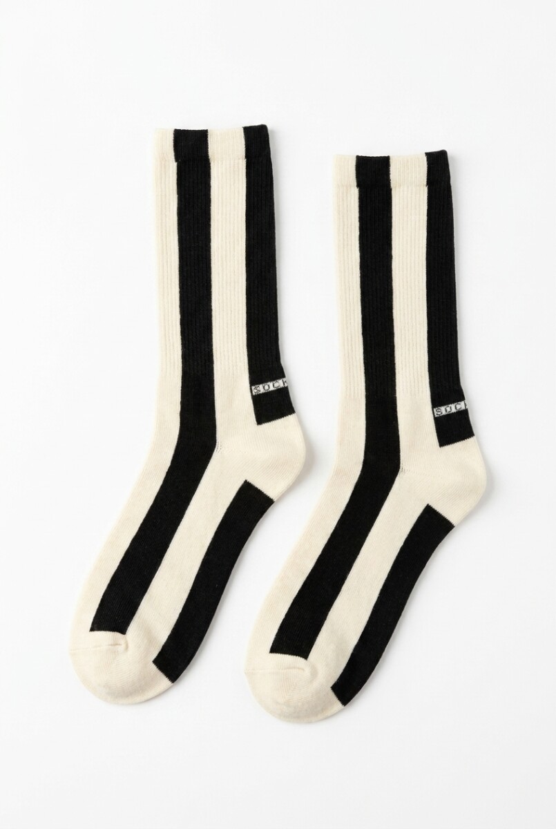 Medias franjas - negro 