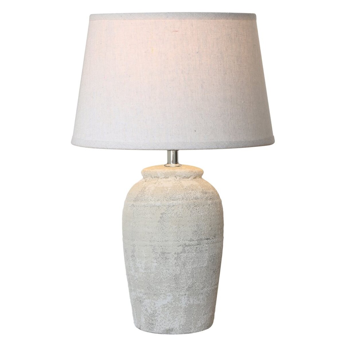 LAMPARA DE MESA CERAMICA D25x41CM BEIGE 