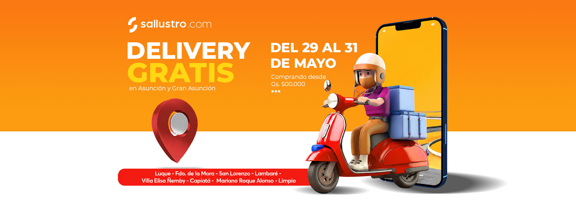 DELIVERY GRATUITO ASUNCION Y GRAN ASUNCION