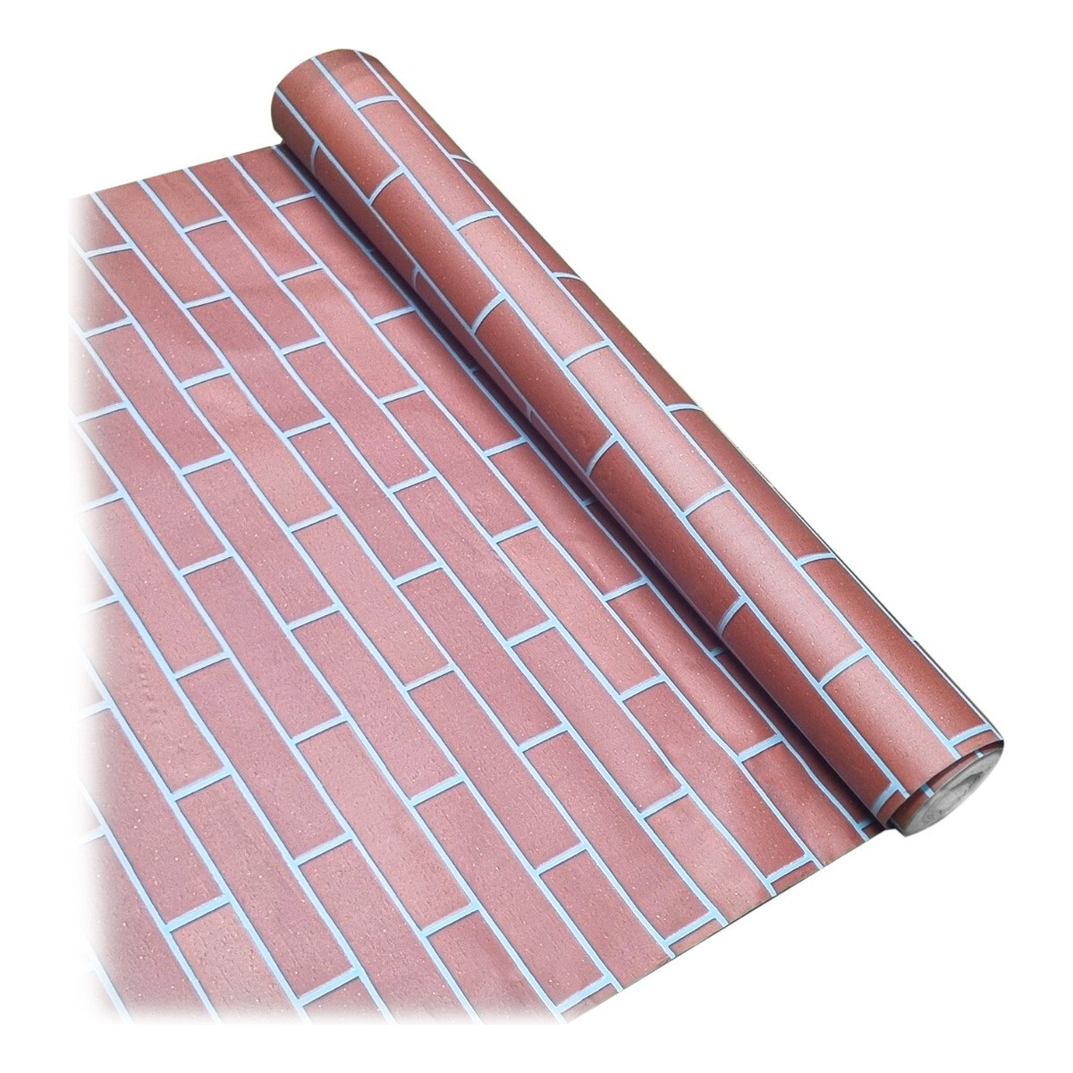 Papel Adhesivo Vinilo Ladrillo Tapiz Pared 122x4mts 