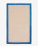 Alfombra Nalim 100% de algodón beige y azul 90 x 150 cm