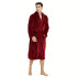 Bata de Baño Salida Ducha Tela Sherpa Suave Adulto Unisex Variante Color Bordo