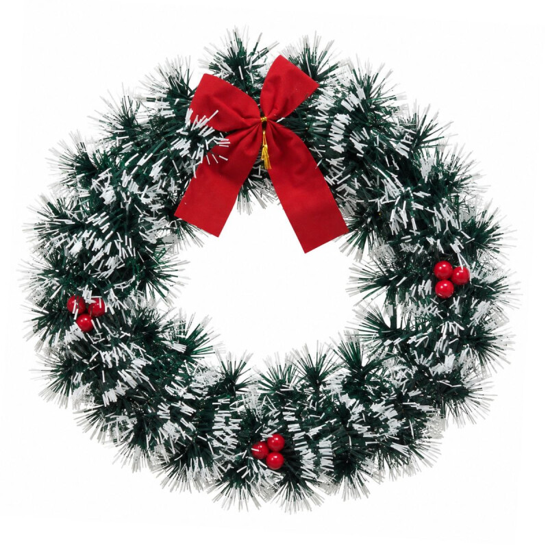 Corna Navidad con Detalles en Rojo Corna Navidad con Detalles en Rojo
