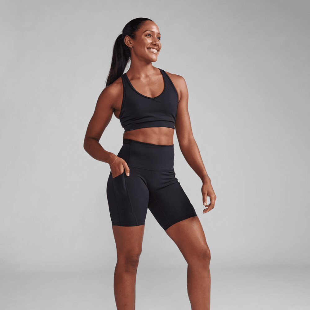 Biker Training Form Stash Hi-Rise Mujer Black/black