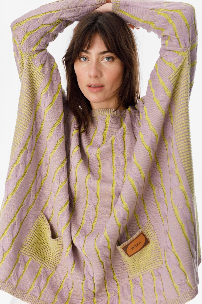 Sweater Oceano Lila/Amarillo