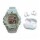 Set Reloj Deportivo Luz + Auriculares Earcuffs Inalámbricos Turquesa