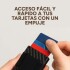 Billetera Tarjetero Bloqueo Rfid Anti Clonación Calidad Variante Color Negro Labrado